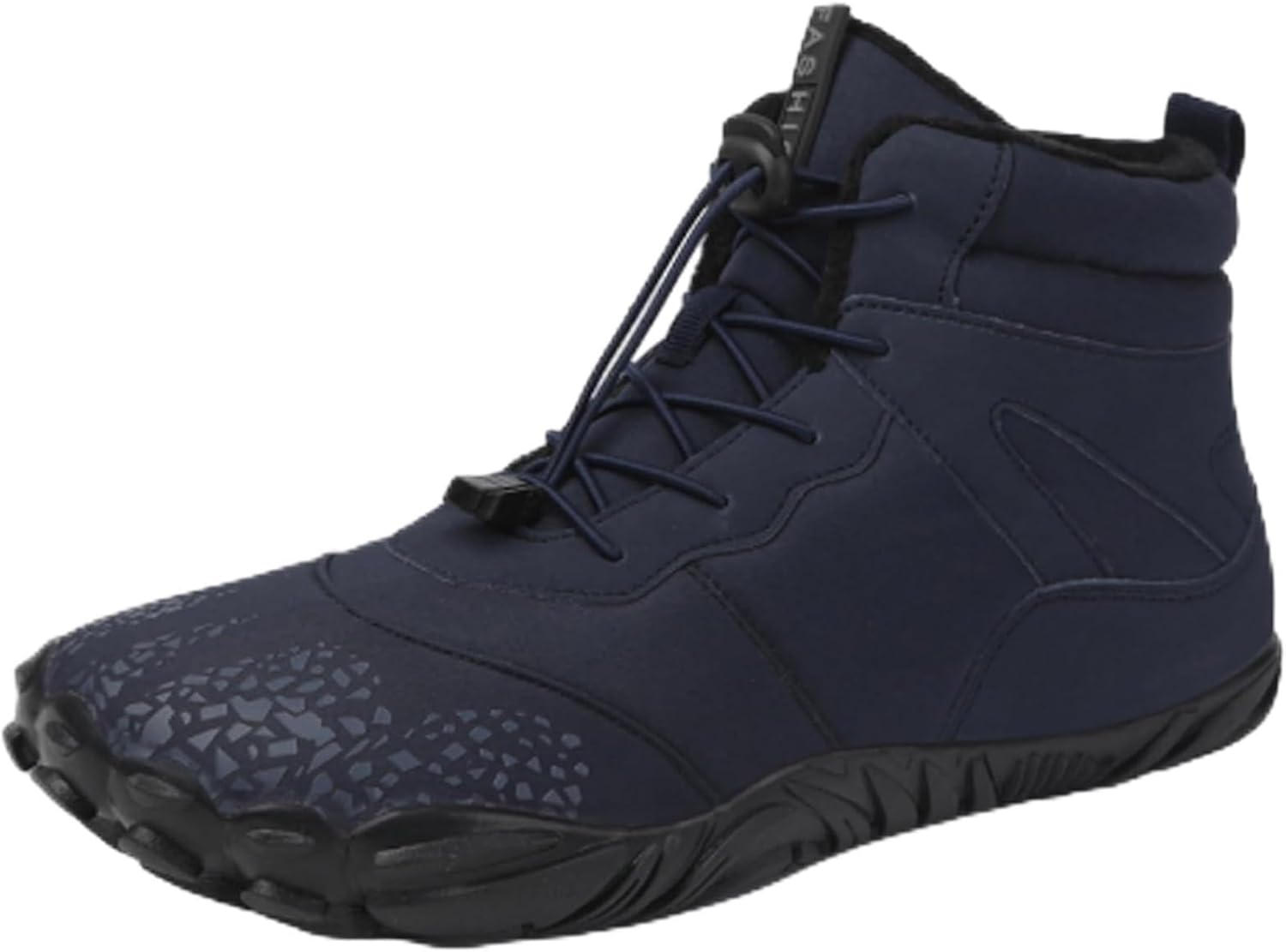 Hike Winter Barefoot Boots Womens Mens, Wide Toe Waterproof Barefoot Hiking Shoes Outdoor, Minimalist Warm Zero Drop Snow Booties Slip on Footwear