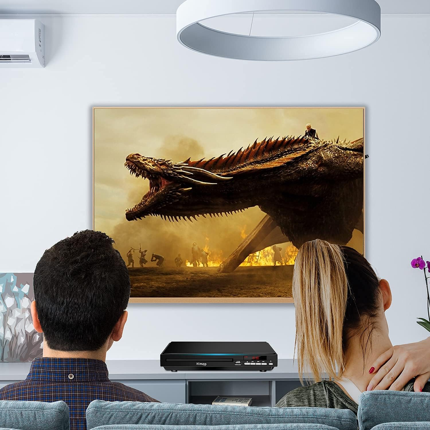 DVD Player, DVD Players for TV Region Free DVD Disc Players DVD CD with HDMI AV Output USB Input Remote Control AV Cable,For Home Study image number 6