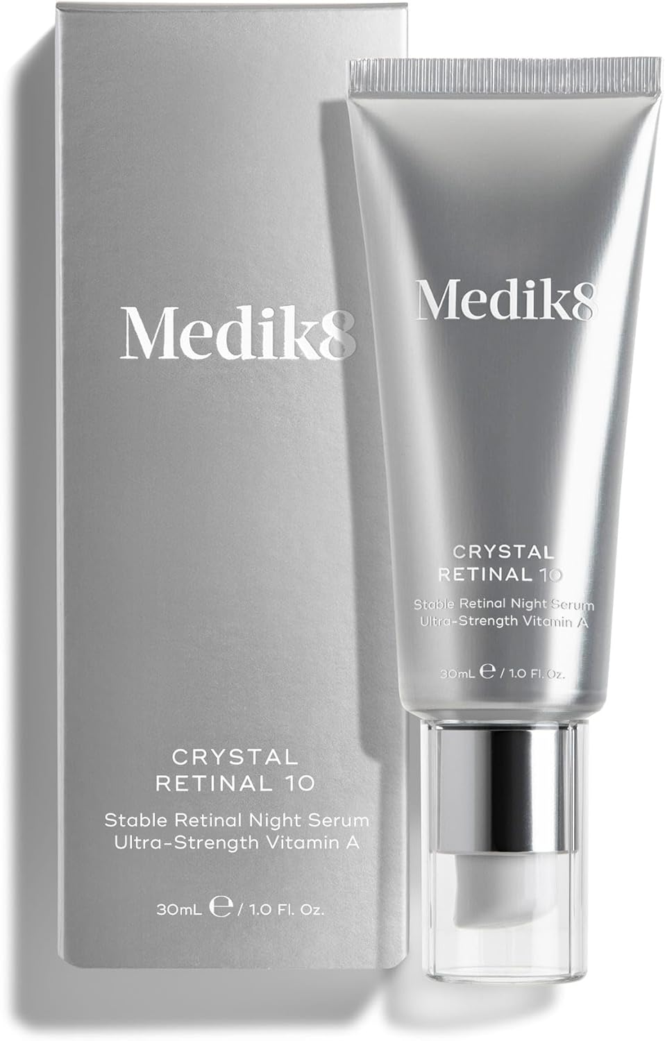 Medik8 Crystal Retinal 10 - Age-Defying Retinal Night Serum - Improves Wrinkles & Hyperpigmentation - 0.1% Retinal Strength - 11X Faster than Retinol - for Advanced Vitamin a Users - 30Ml image number 2