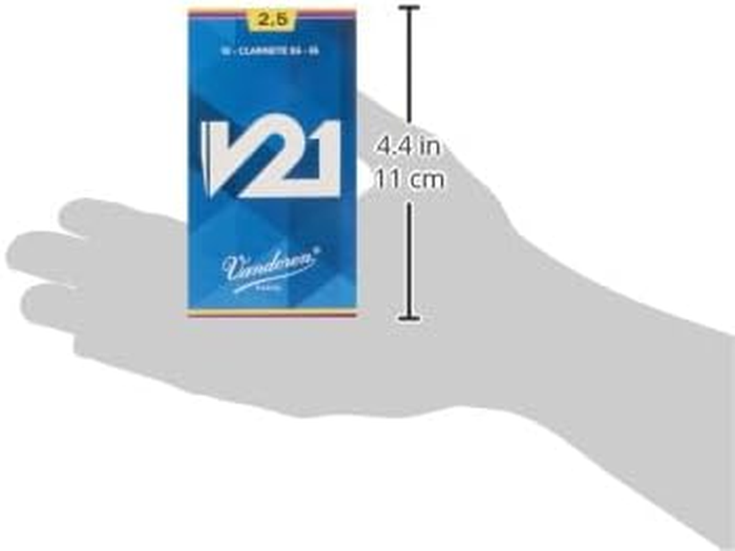 Vandoren CR8025 V21 Bb Flat Clarinet Reeds Box of 10, Strength 2.5 image number 6