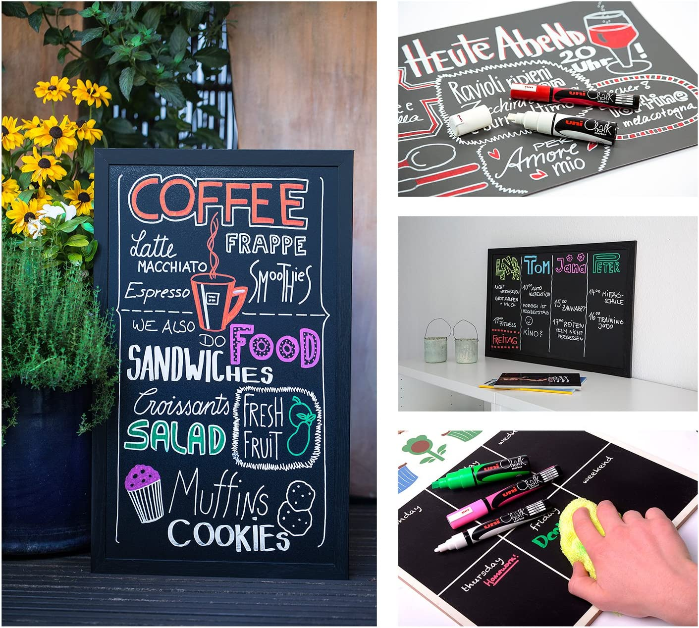 Uni-Ball 8Mm Chisel Tip Chalk Marker, Black image number 4