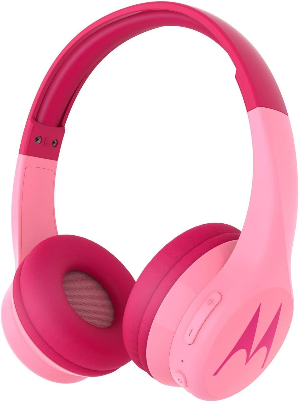 Motorola Squads 300 Wireless Kids Headphones with 15 Hours Play Time, Audio Splitter for Sharing and Anti-Allergic Cushion &ndash; Pink, SH056 image number 3