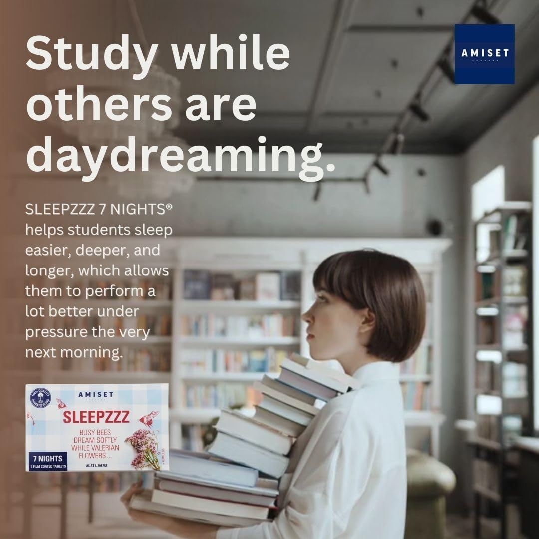 SLEEPZZZ &reg; Melatonin Free Sleep Supplement, 35 Tablets (5-Pack) - Magnesium Glycinate Alternative, Melatonin Gummies Alternative, Sleep Aid with Valerian, Hop and Gentian, Sleep Tablets for Adults image number 5