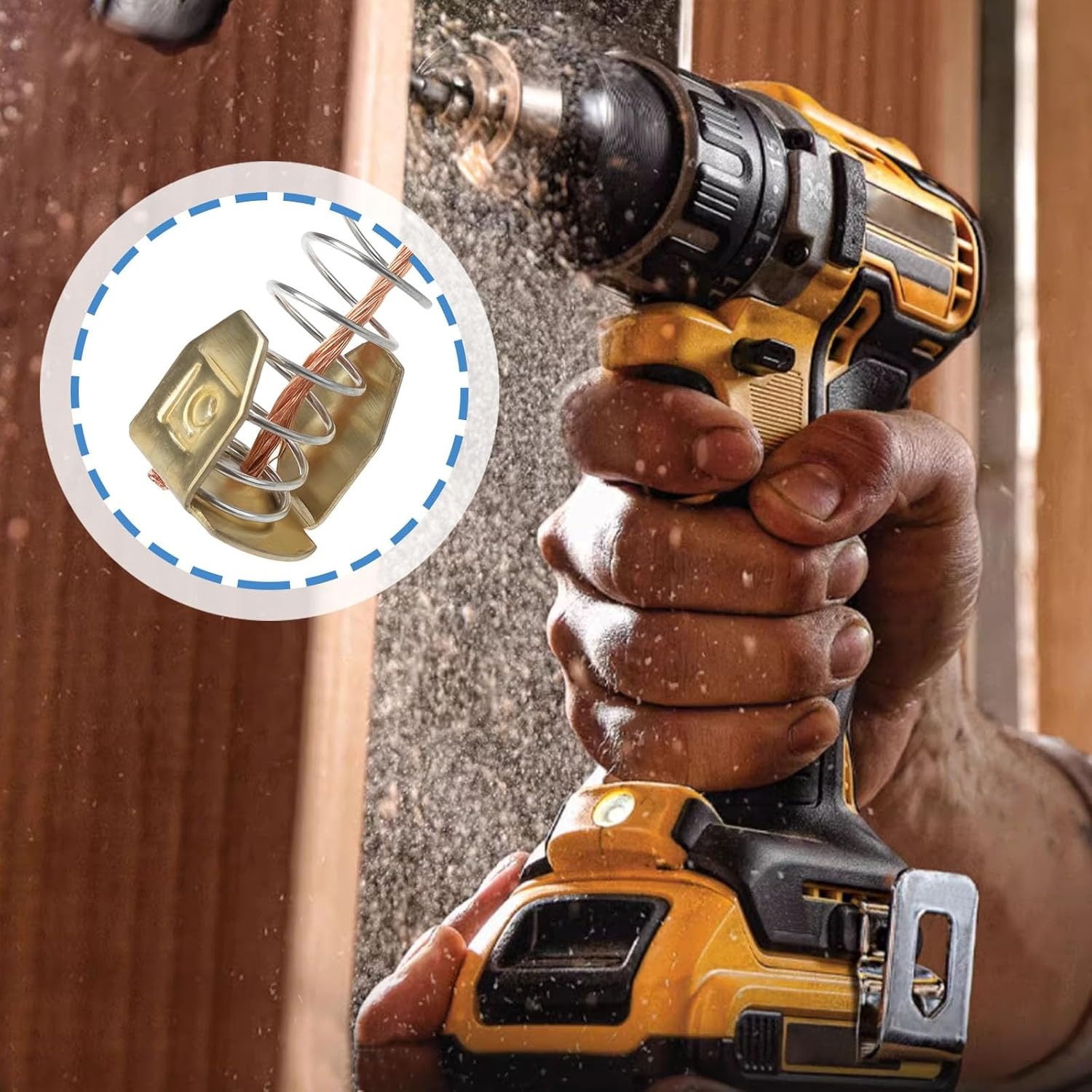 Create Idea 8Pcs Electric Motor Carbon Brushes 20X7X6Mm Compatible with Circular Saw Dust Collector Drill image number 3