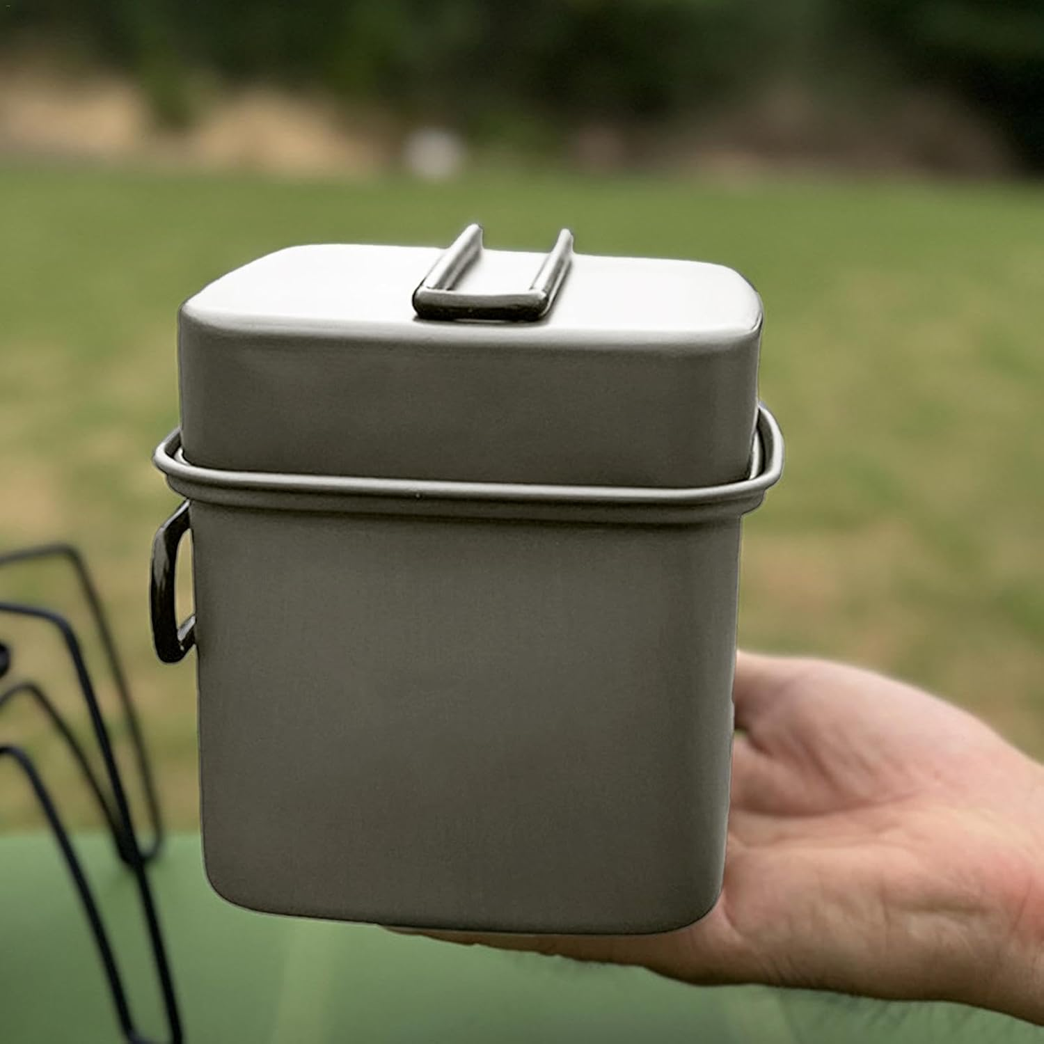 Camping Cookware, Outdoor Cooking Camping Pots Cookware Aluminum, Multifunctional Camp Cooking Utensils Set Lightweight Camping Gear for Camping Cycling Hiking image number 5