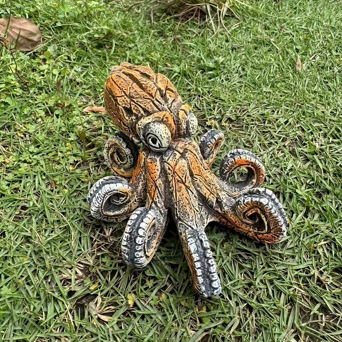 Cross-Border New Octopus Home Outdoor Fish Tank Scene Layout Decorative Art Crafts Ornaments image number 1