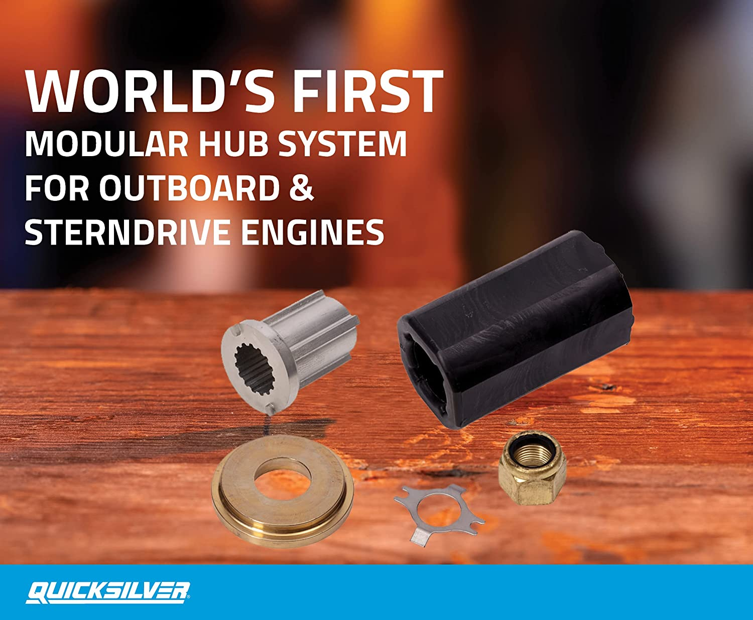 Quicksilver 835281Q1 Flo-Torq II Hub Kit Suzuki 150-300 Hp 4-Stroke and 150-225 2-Stroke Outboards