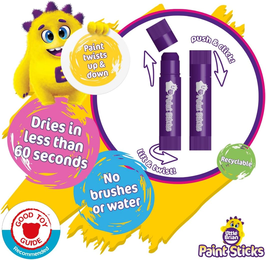 Little Brian Paint Sticks - Assorted 24 Pk image number 3