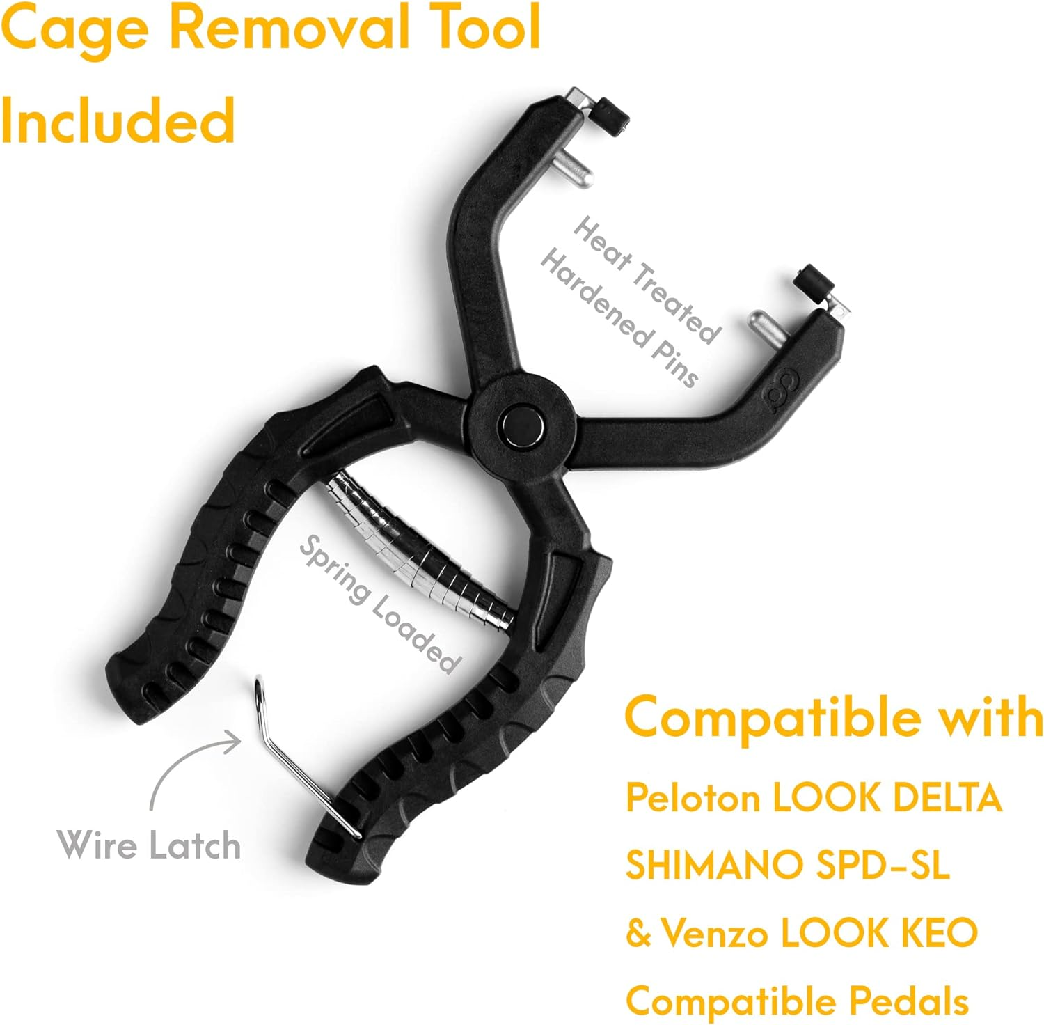 Venzo Bike Bicycle Toe Clips Cage Indoor Exercise Spin Bike Pedal Adapters - Compatible with Peloton Bike Pedal & Convert Look Delta Pedals to Toe Clip Straps - Ride with Sneakers image number 6