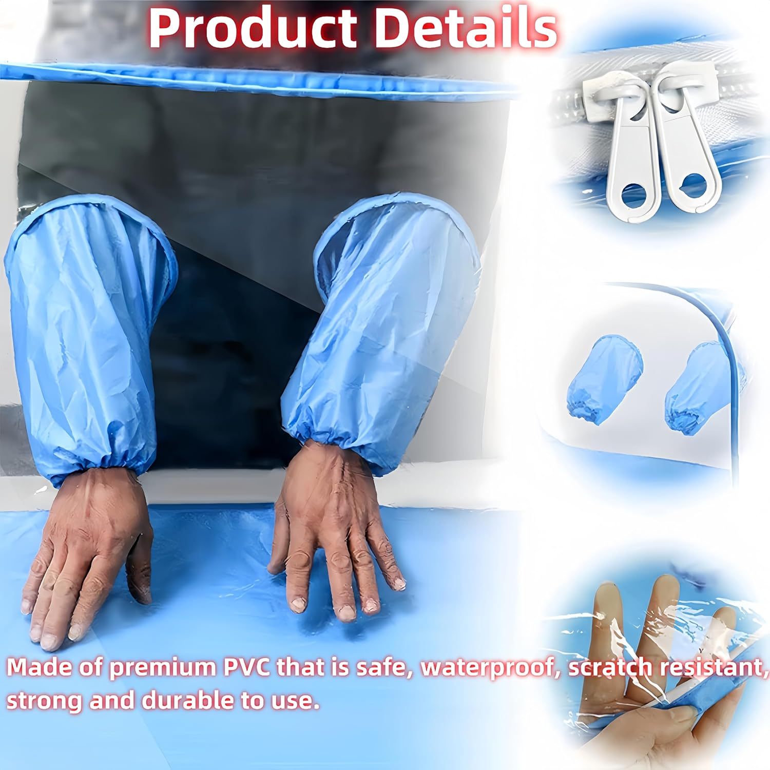 Febohao Mushroom Growing Tent Waterproof Foldable Still Air Purifier Storage Box Pop up Mushroom Growing Container Kit House Mycology Fume Hood Propagatio Stations Greenhouse Gardening Plant image number 4