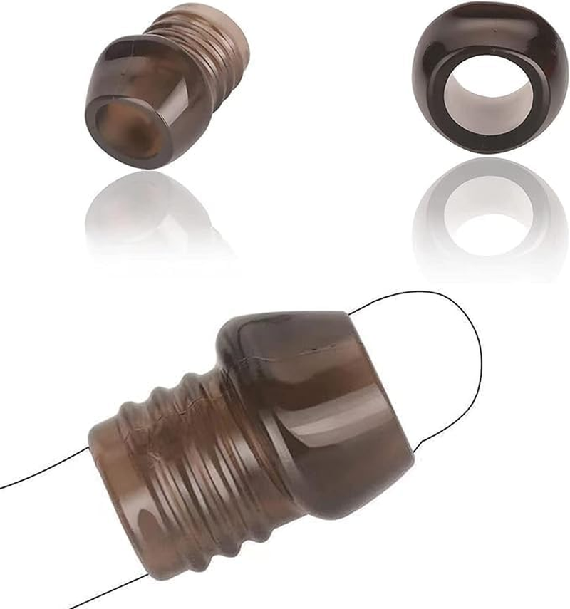 Silicone Cock Rings,Cock Rings Delayed Ejaculation Soft Sleeve for Penis Adult Toys Soft Realistic Penis Ring Reusable Adult Supplies Soft Realistic Penis Ring for Men Male (Black) image number 4