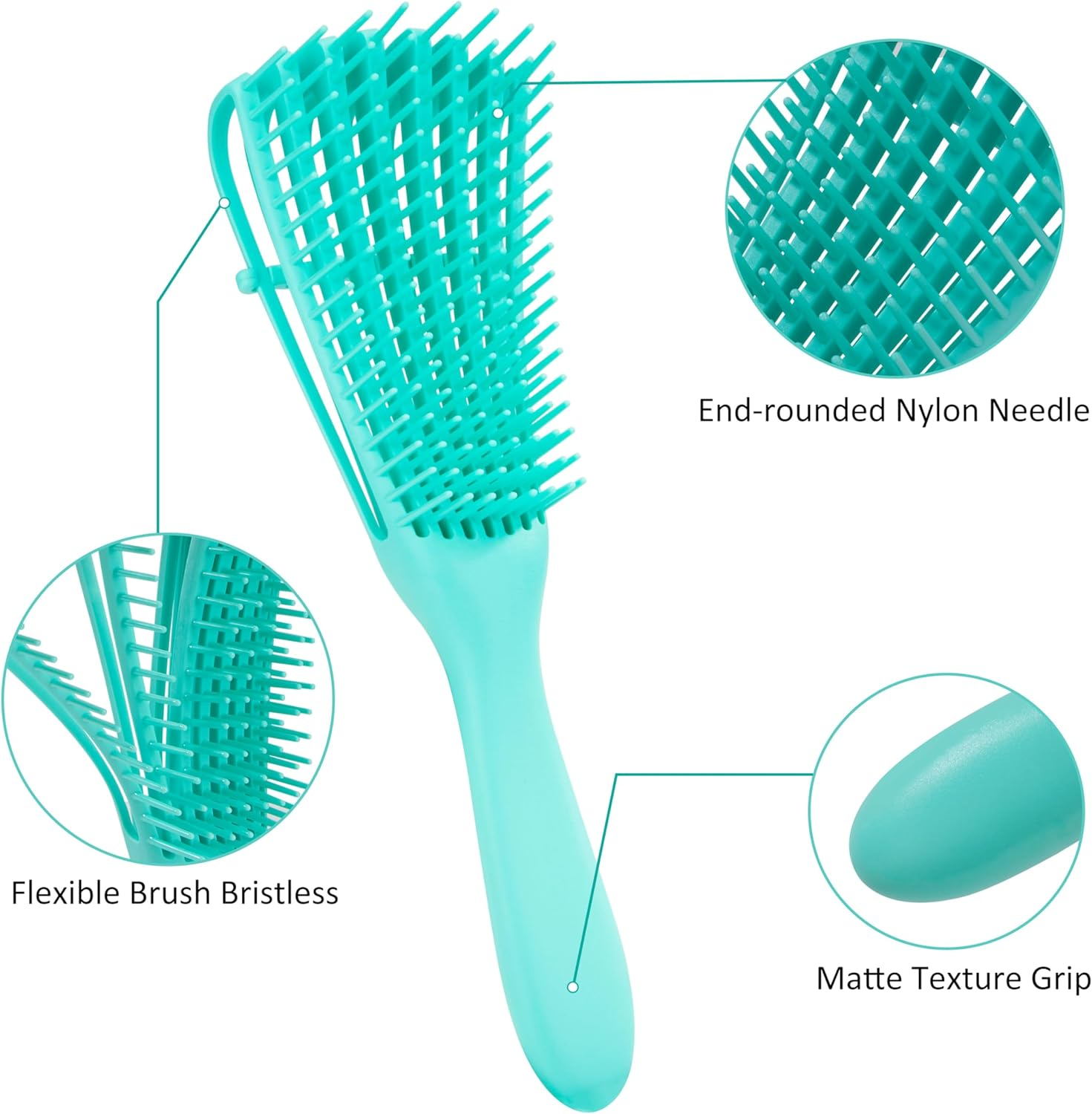 Detangling Brush Curly Hair Brush for Wet Curls Dry Long Thick Textured 3A to 4C Women image number 1