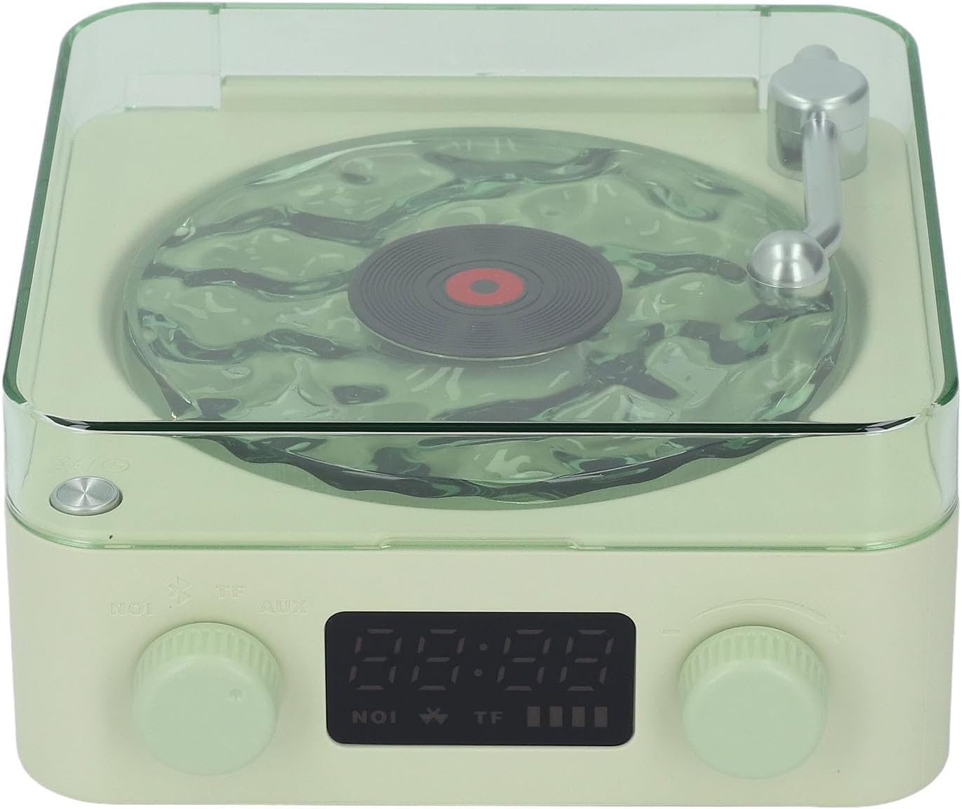 Luocute White Noise Sound Machine Multifunctional Design with Clock and Ambiance Light for Home Office Baby Kids Adults (White)