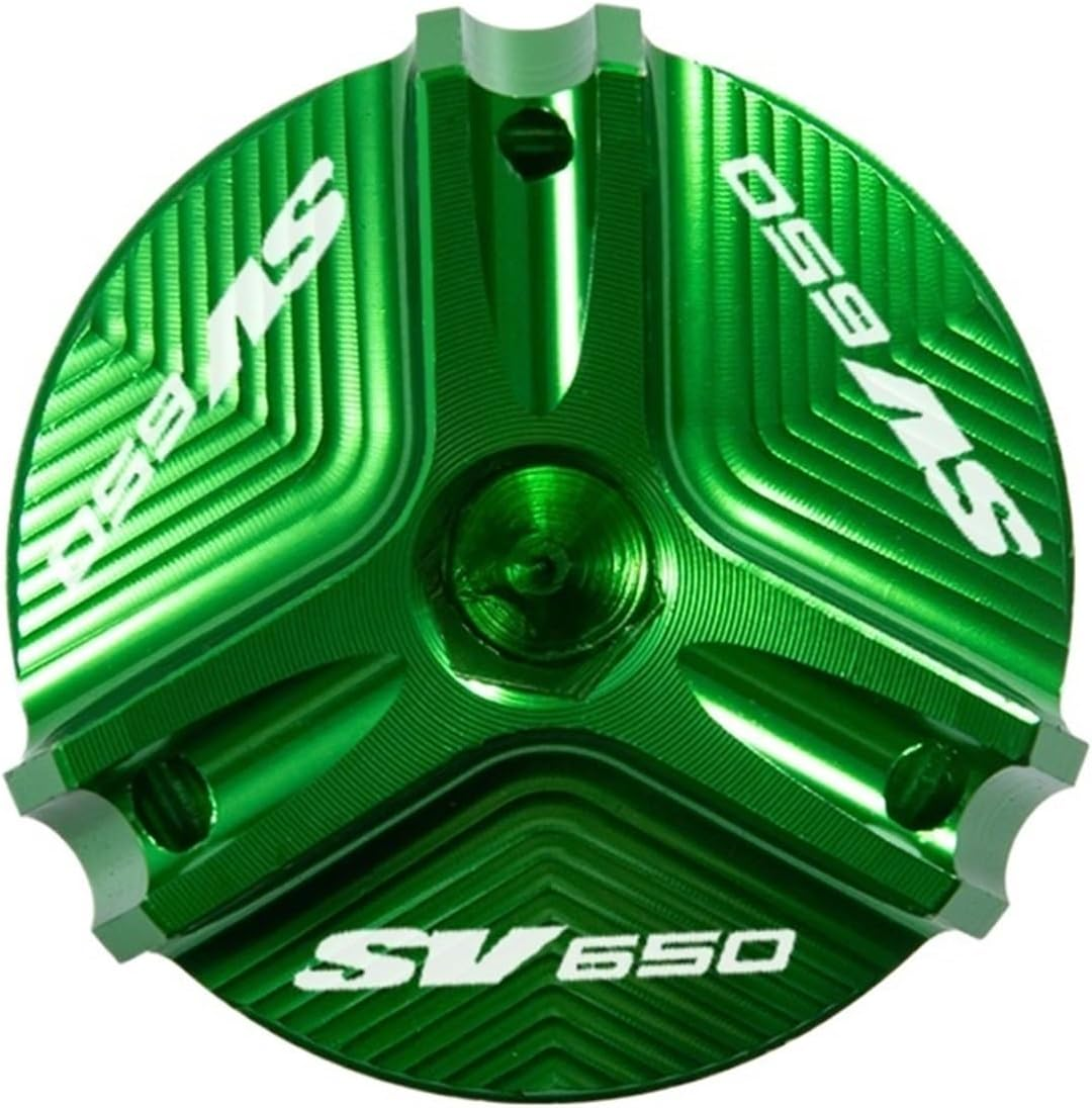 Jininshengxindianzi Compatible with Suzuki SV650 SV650X SV 650 X/S/A Motorcycle CNC Aluminum Alloy Engine Oil Cap Bolt Fuel Cap Protection Accessories (Color : SV650 Titanium) - Sv650 Blue image number 6