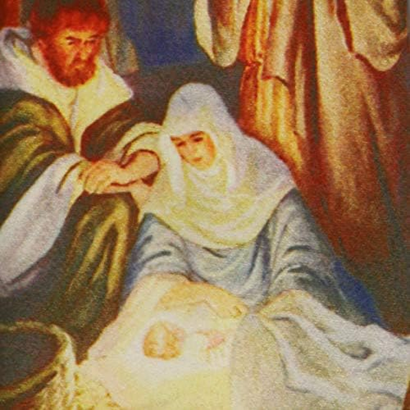 Three Rooker Nativity Scene Tie Mens Religious Manger Neckties - Sepia image number 4