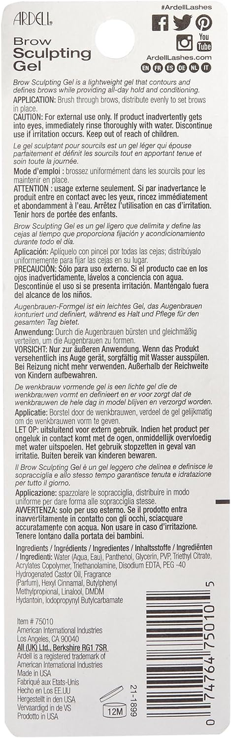 Ardell Brow Sculpting Clear, .25 OZ, image number 4