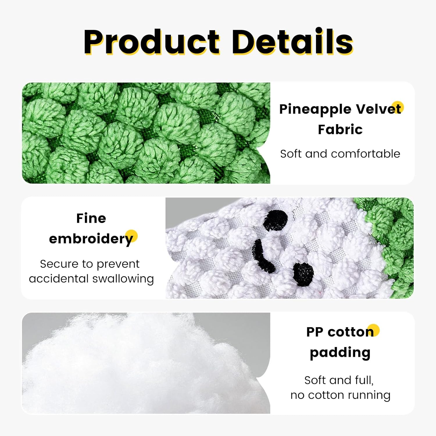 ZWWOGE Interactive Cat Toy, Plush, Cat Accessories, Interactive Teething Toy for Kittens, Spring Onions, Squeaker for Plush Toys, Interactive Toy for Cats and Dogs