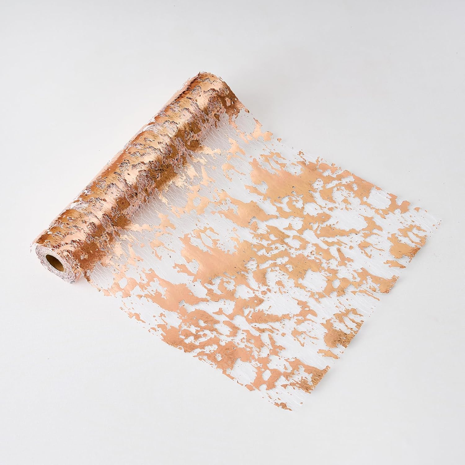 CHUQING Silver Table Runner 11X394 Inches,Glitter Silver Mesh Table Runner Roll,Silver Centerpiece Table Decorations for Birthday Wedding Party Baby Shower Graduation Christmas