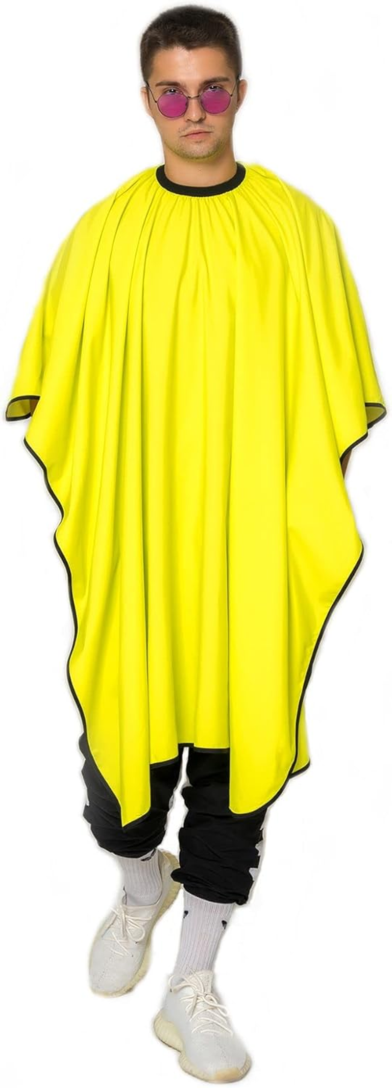 Hairdressing Cape, Original Barbermood Barber Cape, Neon, Professional Hair Design Cape, Hairstyling Accessories, Cutting Cape, Adult Cape, Hairdressing Supplies, Hair Cutting Cape, Black, 138 Cm X158 image number 4