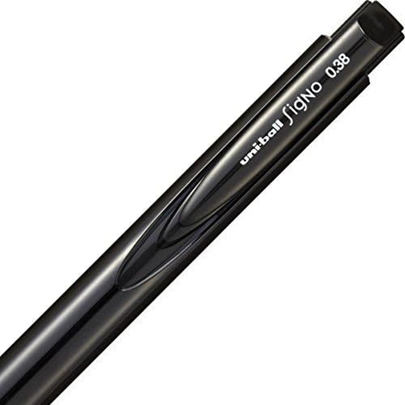 Signo Set of 3 Uni Knock Ballpoint Pen - RT1 UMN-155 0.38 Mm (Black)
