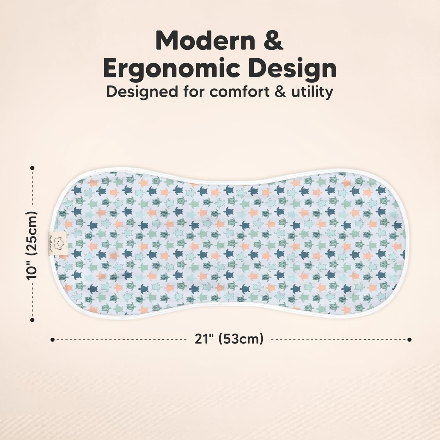 5-Pack Muslin Burp Cloths Baby Boy, Girl - Very Absorbent Baby Burp Cloth Rags, 8-Layers Viscose Derived from Bamboo Cotton Muslin Towel, Super Soft Spit up Rags, No Shrink Washcloths (Beach Day) - Beach Day image number 2