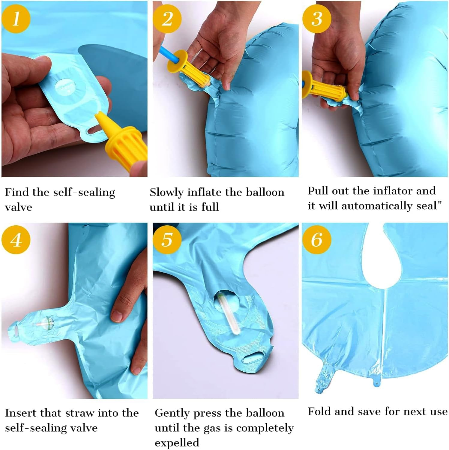 40 Inch Blue Large Numbers Balloon 1-5 Birthday Party Decorations, Foil Mylar Big Number Balloon Digital 1 for Birthday Party Wedding Bridal Photo Shoot image number 4