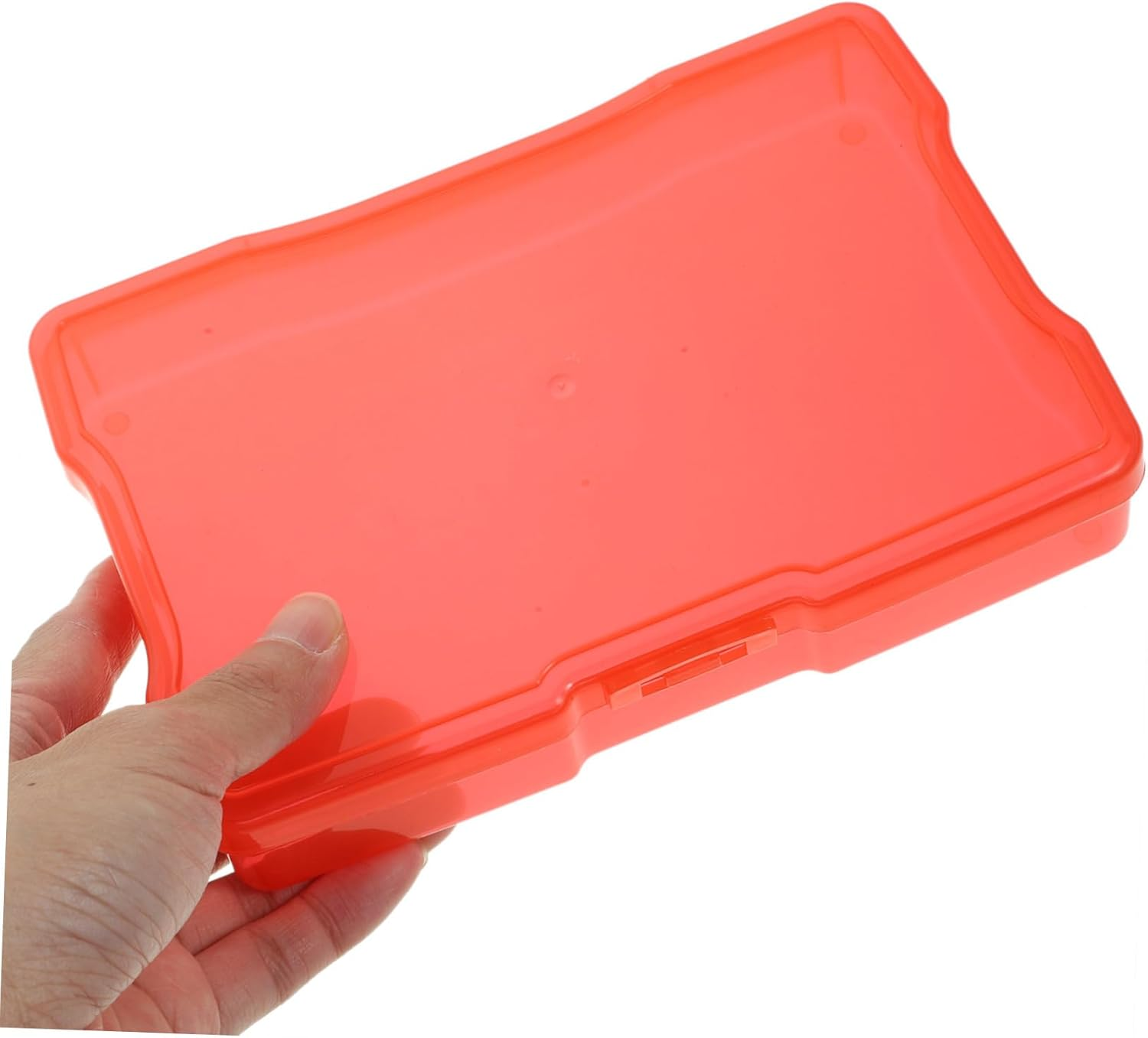 4Pcs Photo Storage Box Plastic Cards Organizer Box Dividers Greeting Card Craft Storage Containers Container Case Pictures Holder Case image number 6