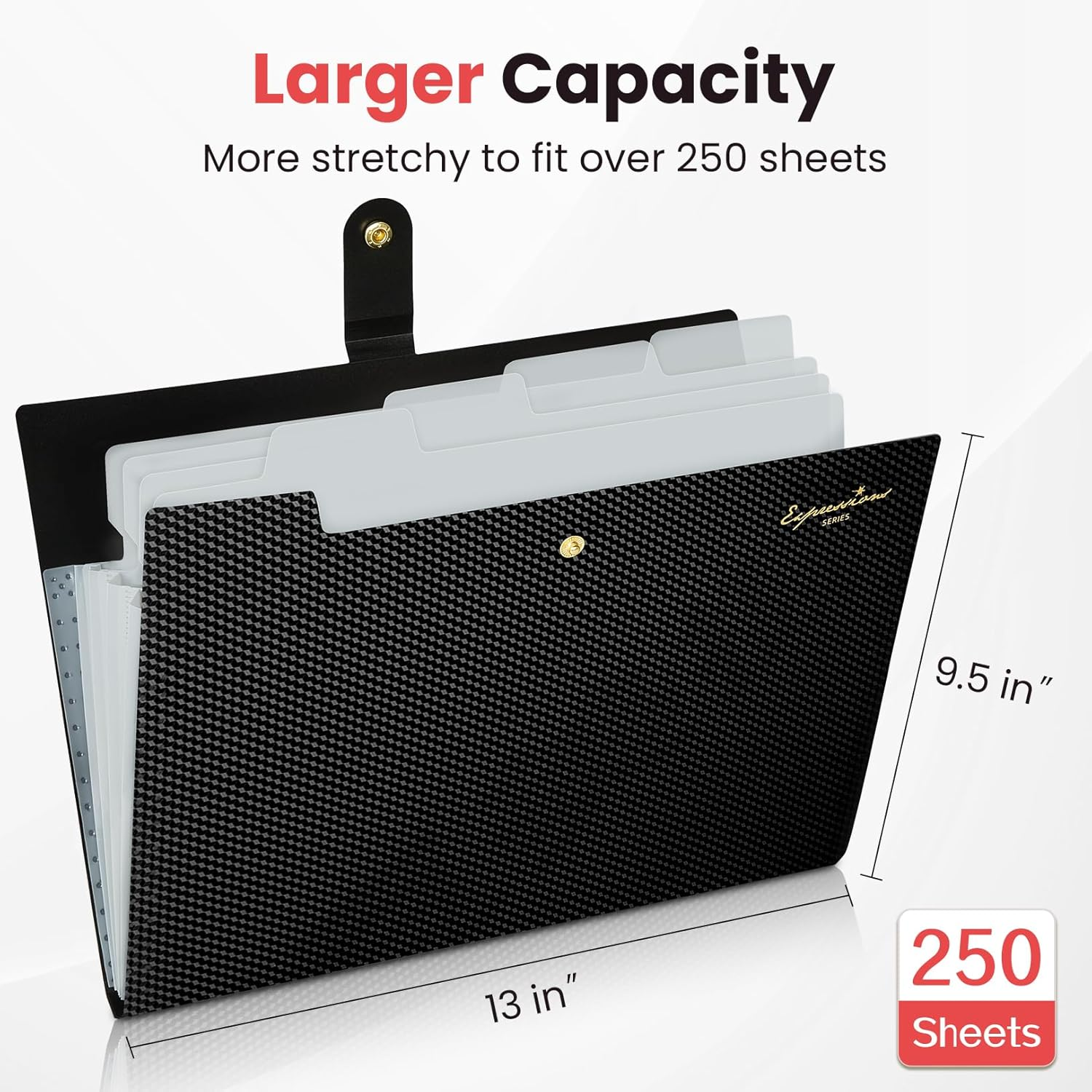 Sooez Expanding File Folder, Letter Size Accordion File Organizer, 5 Pocket Folders for Documents, Cute Folder with Labels, Portable Paper Organizer for School Office Supplies, A4 Size, Purple image number 2