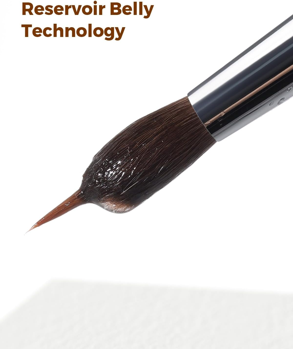 Sable Watercolor Brushes Professional Extended Needle Point Brushes for Artists 5Pcs-Natural & Horsehair Brush,Bamboo Handle,Paint Brushes for Detail Painting,Watercolor,Acrylic,Gouache,Ink image number 1