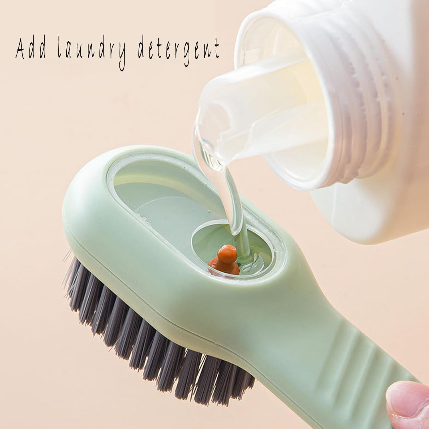 4Pcs Household Soft Bristle Cleaning Brush, Multifunctional Shoe Brush with Liquid Box, Multi-Function Hydraulic Cleaning Brush