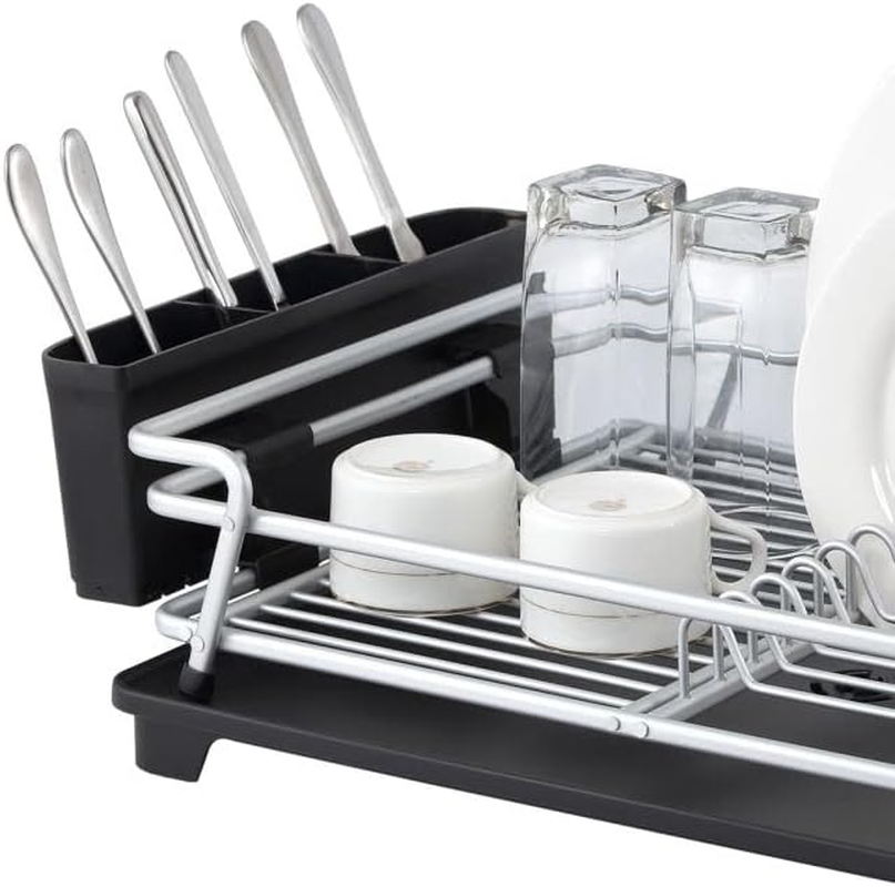 D.Line "Pinnacle" Aluminium Dish Rack Drying Drainer Board Tray Organiser