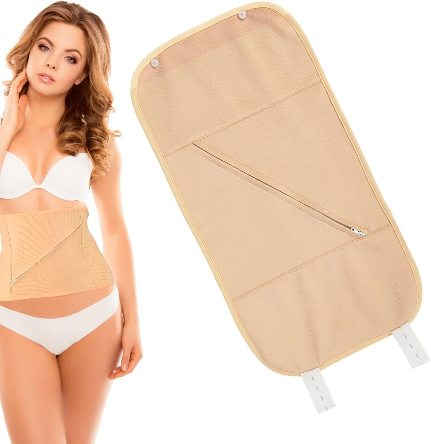 Castor Oil Wrap for Stomach - Castor Essential Oil Wrap | Castor Oil Wrap for Liver Kit Less Mess Reusable Sleep Comfort Fit Organ image number 3