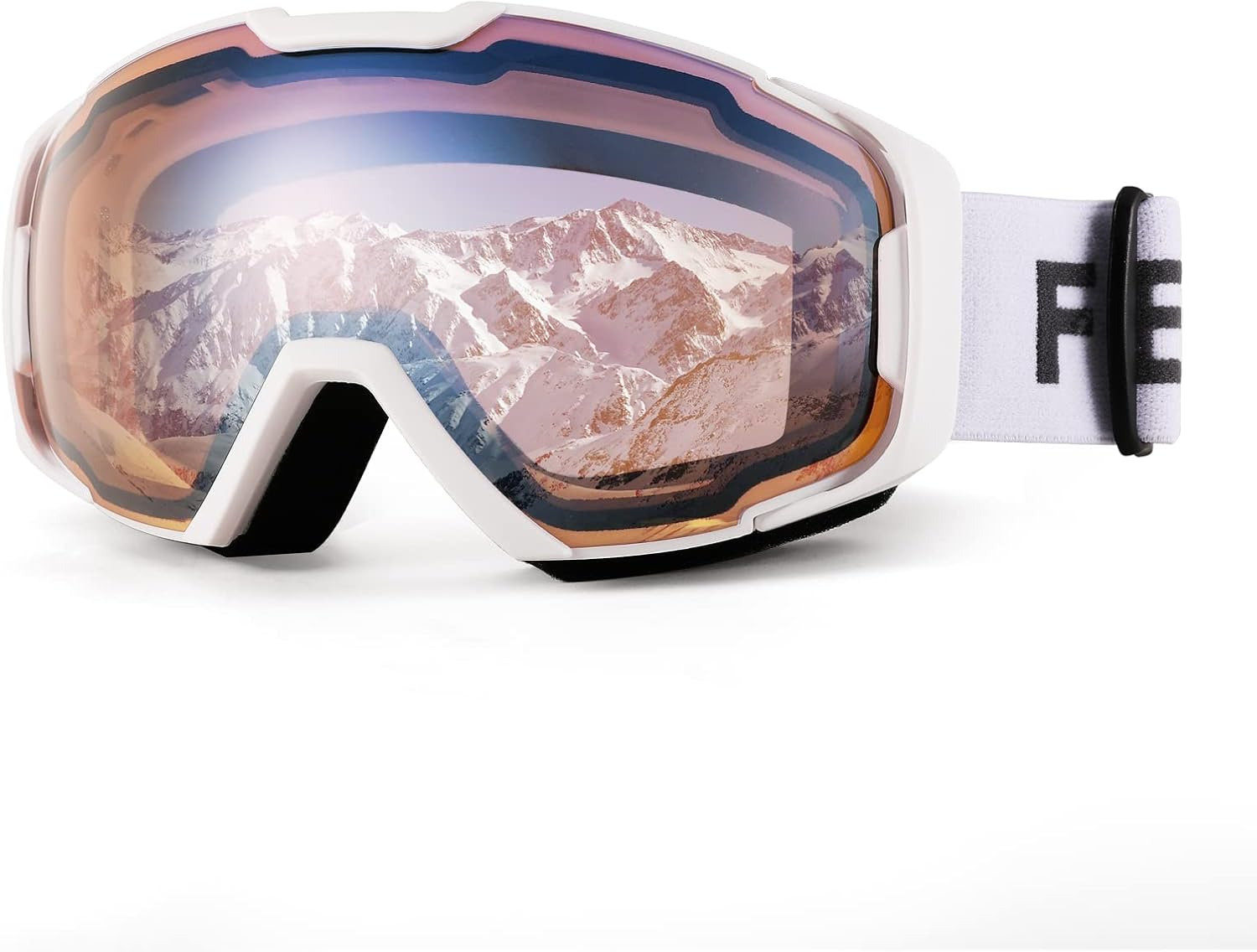 FEISEDY Ski Goggles, anti Fog UV400 Protection Snowboard Snow Goggles for Men Women Adult B2961