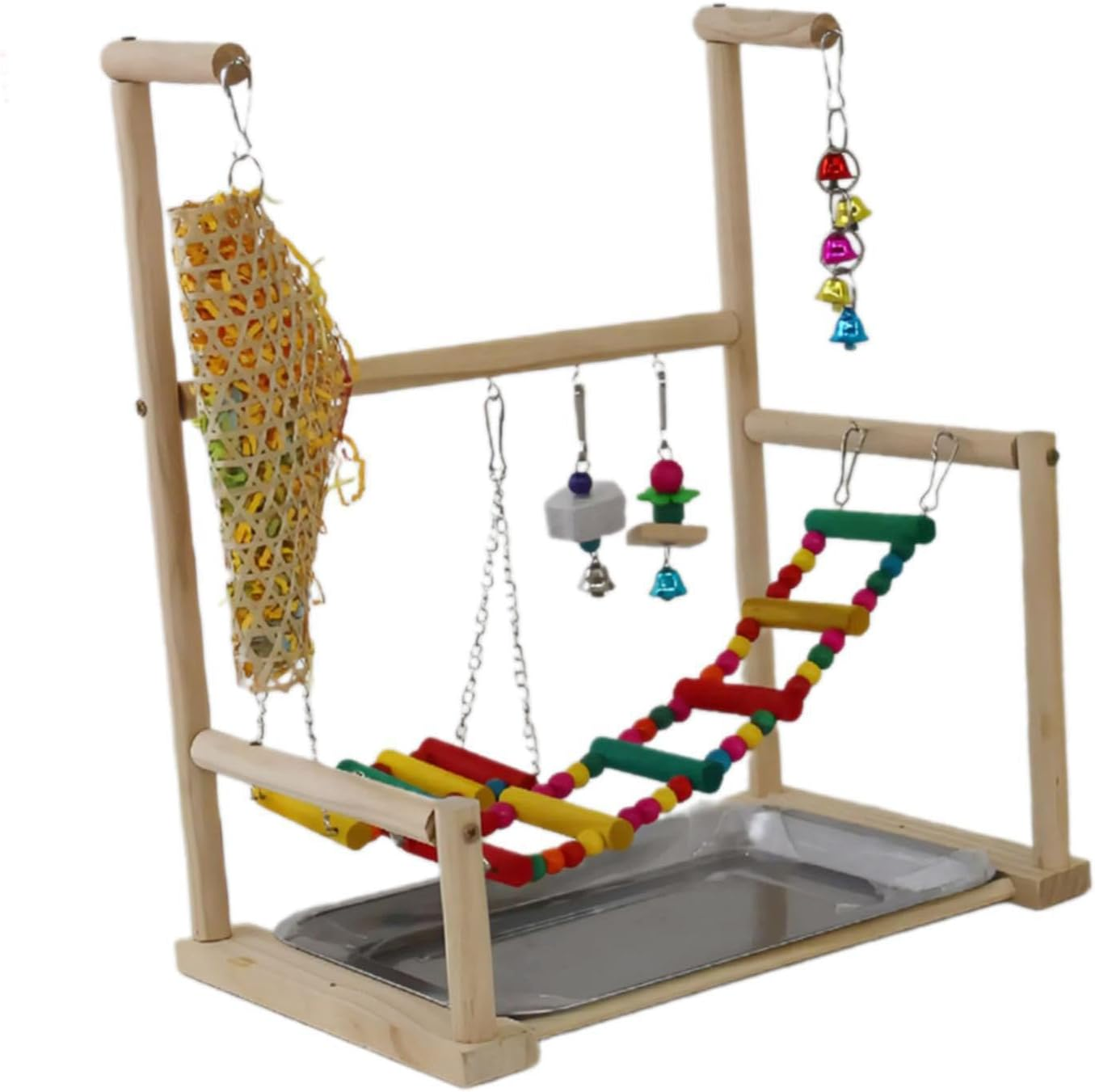Bird Playground Perch Stand Play Gym Playpen Offers Large Birds Fun Where Can Relieve Boredom and Enjoy Small Bird Stand Toys Exercise Supplies Playstand image number 2