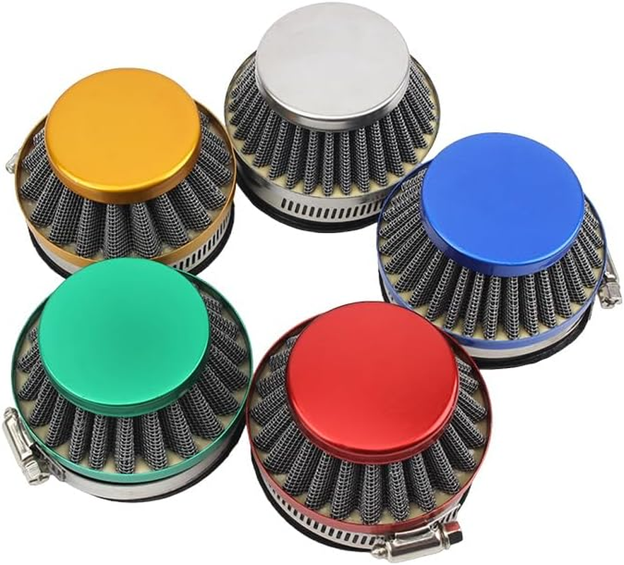 Powermotor 58Mm 60Mm Air Filter Carburetor for 2 Stroke Engine 47Cc 49Cc Carb Mini Moto Kids Go Kart Quad ATV Dirt Pocket Bike(Silver) image number 6