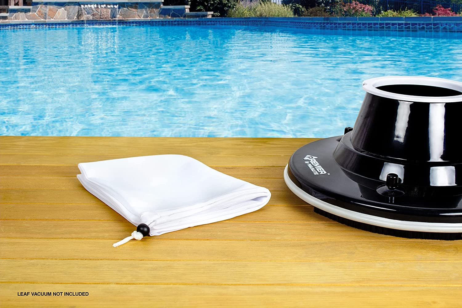 Poolmaster 28823 Deluxe Fine-Mesh All Purpose Swimming Pool Vacuum Replacement Bag, White image number 2