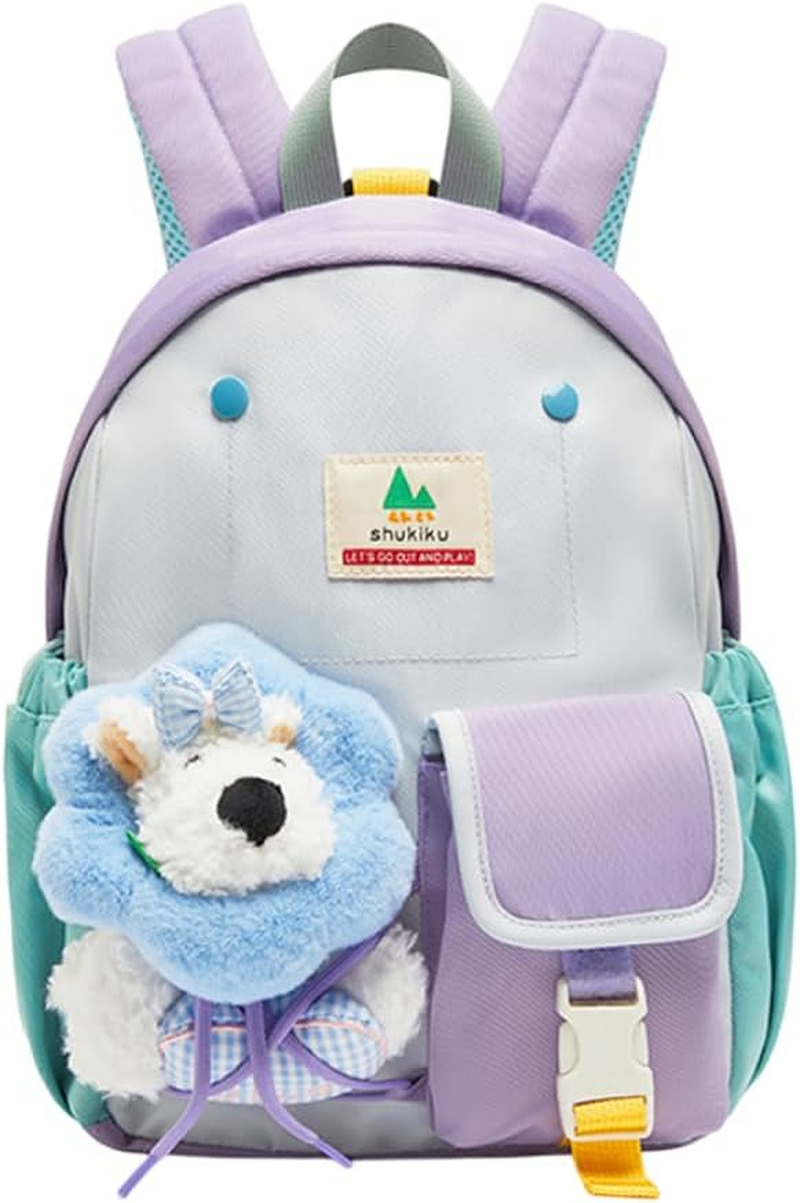 Toddler Backpacks with Doll for Boys & Girls, 1-7 Years, Shukiku Doodoo Buddy Kids Backpack