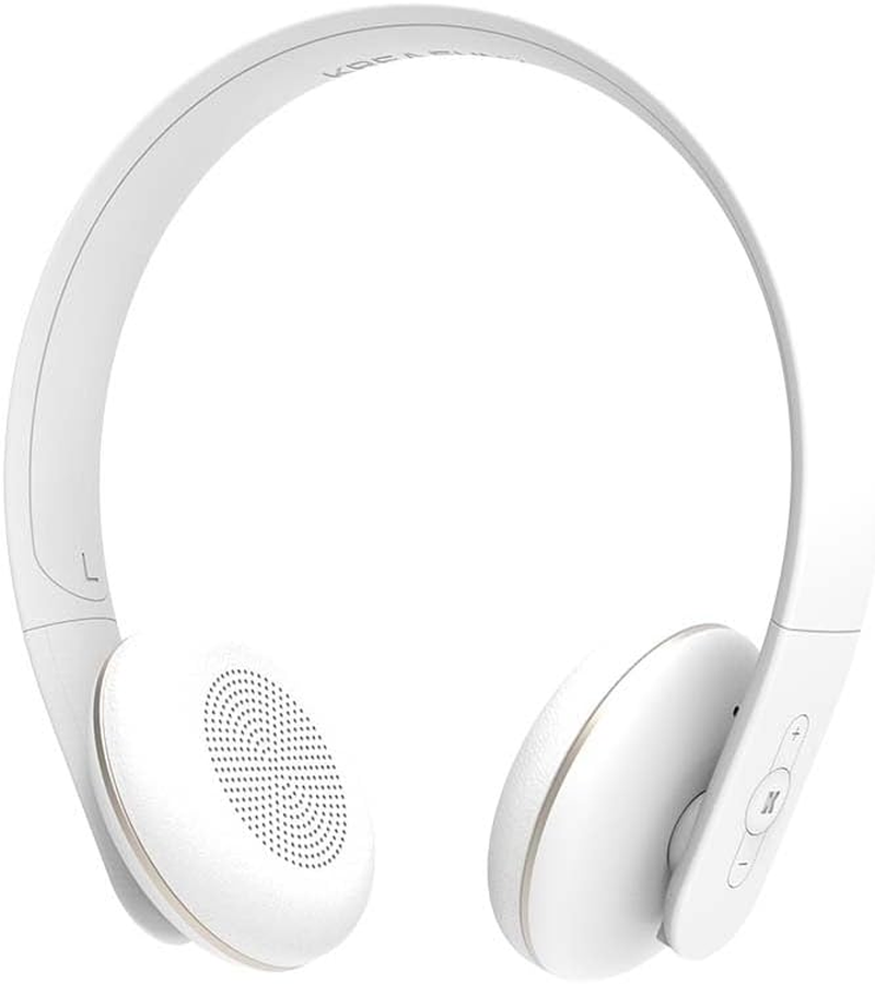 KREAFUNK Ahead Wireless Bluetooth on Ear Headphones, White, Noise Cancelling, 20 Hours Long Play Time, Fast Charging image number 5