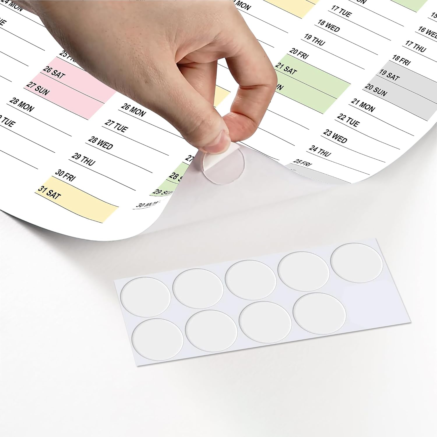 2026 Wall Planner, Large Wall Calendar Yearly Wall Planners & Colorful Stickers, Paper Blank Poster Calendar Charts, 2026 Annual Calendar, 365 Daily Plan Yearly Planner Office Home Plan Chart, Foldable(Multicolor#2) image number 4