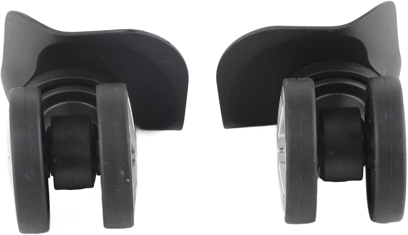 1Pair Outdoor Large Wheel Mute Double Row Suitcase Wheels, Draw Bar Box Code Case Suitcase Casters Luggage Wheels Replacement Kit image number 5