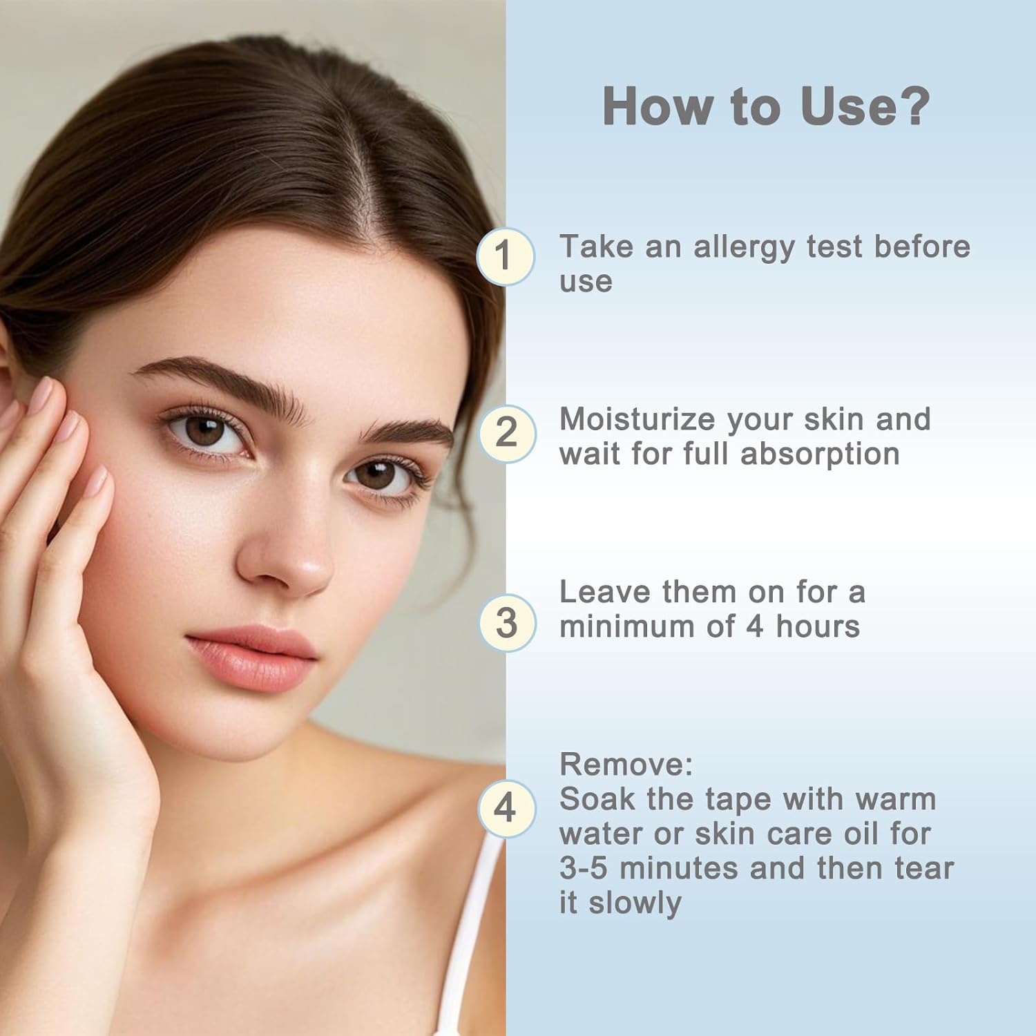 Forehead Wrinkle Patches, 15 PCS Face Tape for Forehead Wrinkle, Frown 11'S Lines, Facial Myofascial Lift Tape, Fine Lines between Eyebrow Wrinkle Patches