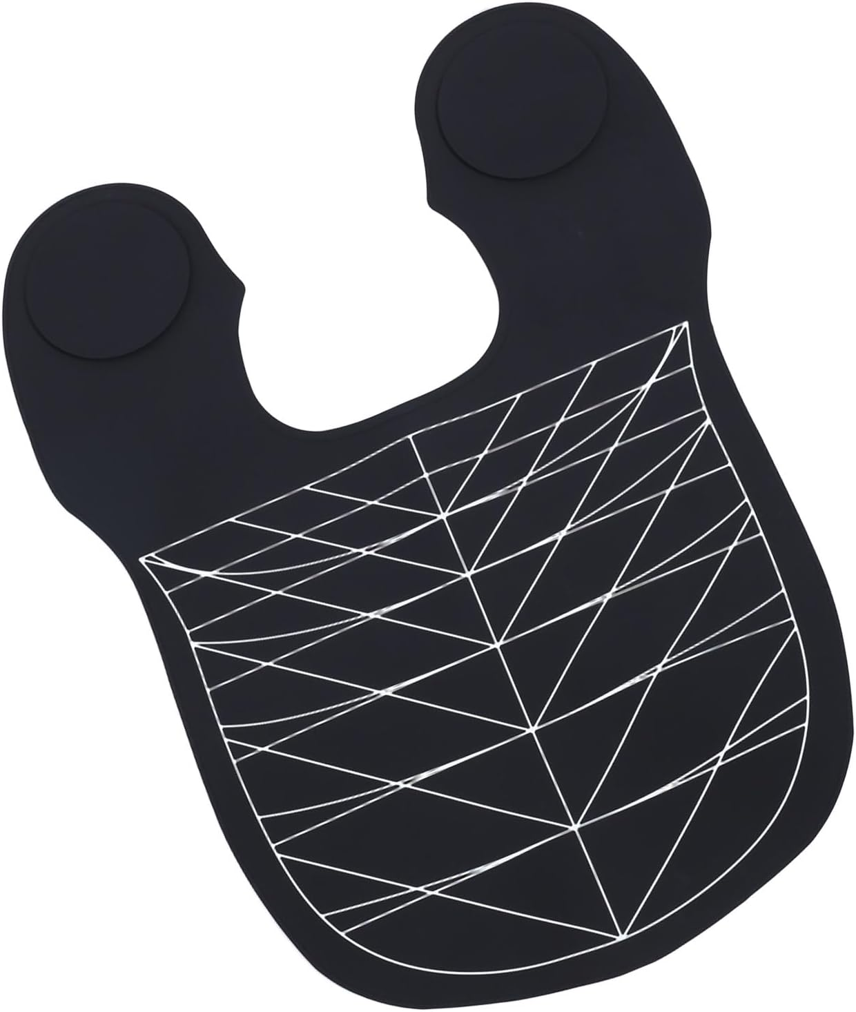 Focket Hair Cutting Collar, Angle Cutting Line Waterproof Hair Styling Cape with Silicone Hairdressing Pad for Salon and Home Use (Black) image number 2