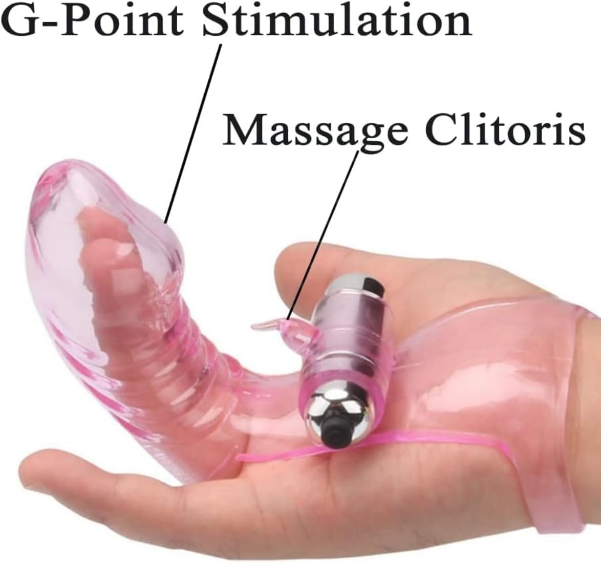 Vibrator Finger Sensitive Point Massage Stimulates Point Female Bullet Vibration Masturbator Sex Toys Female Lesbian Sex Adult Products for Couple Sex Toys (Pink) image number 3