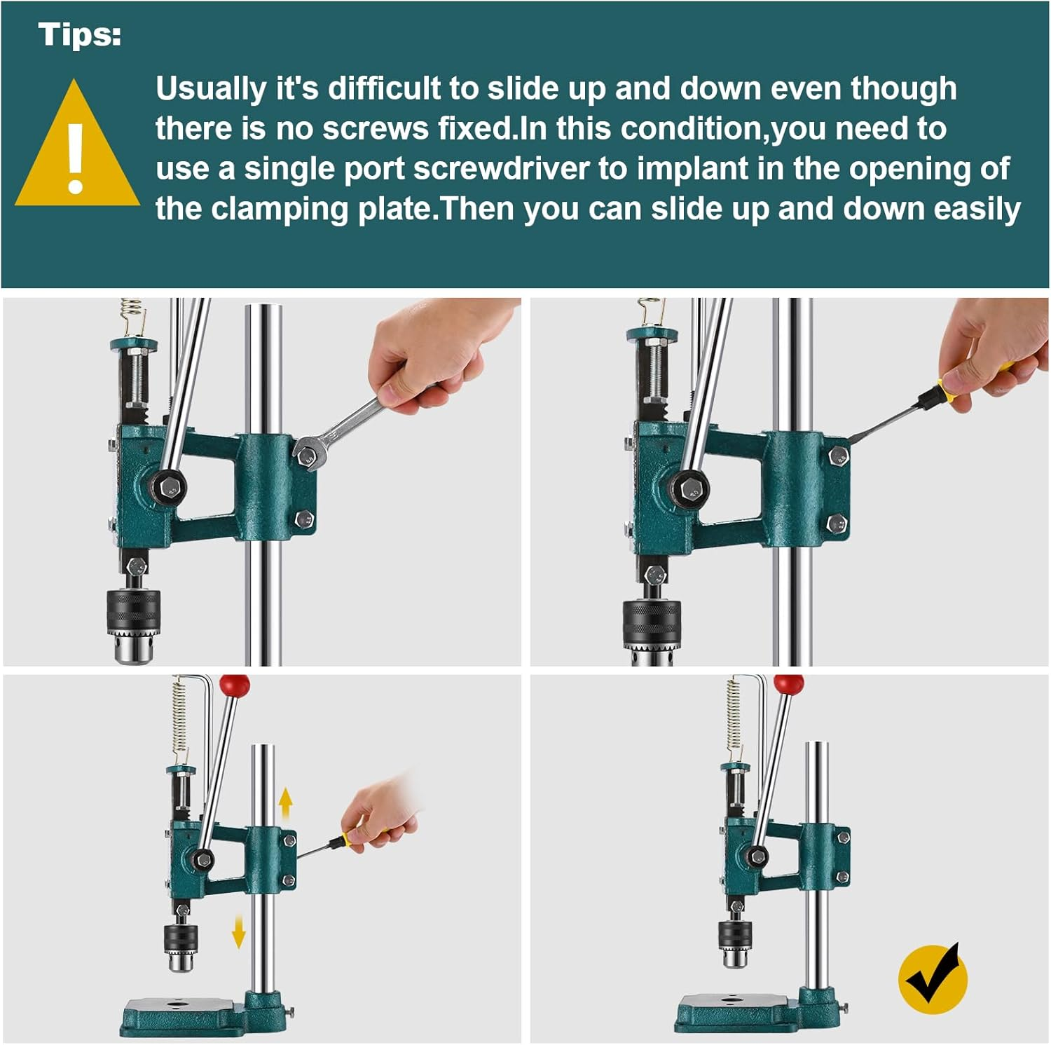 Soiiw Leather Hole Puncher Hand Punching Machine Heavy Duty Manual Press Puncher Punch Tools for DIY Leather Craft Punching Holes with 1.5-13Mm Clamping Chuck image number 6