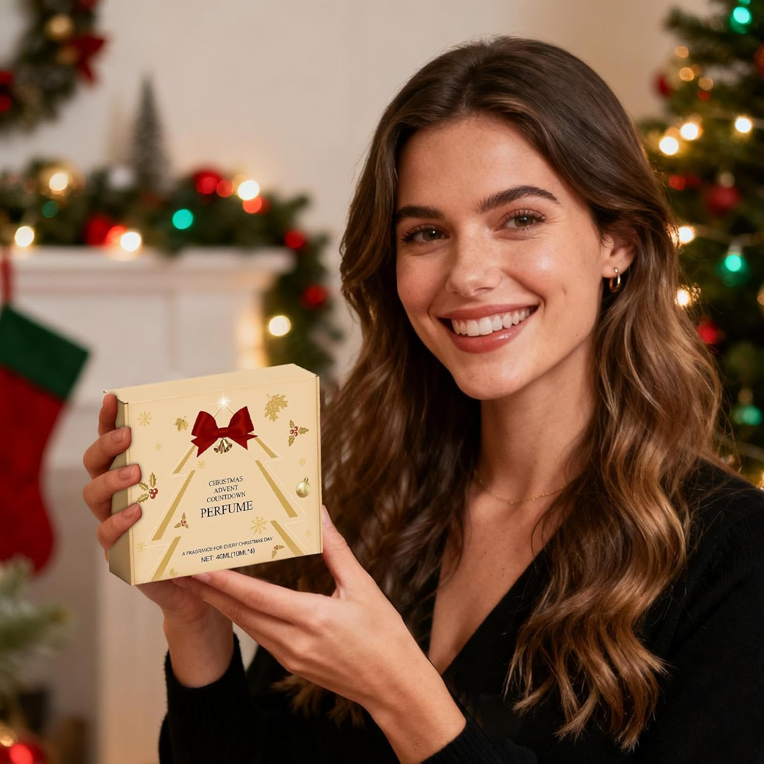 Natural Ingrediē Perfume Advent C&aring; - 4-Piece Christmas Calendar, Travel Holiday Fragrance Set for Women & Girls, for Christmas, Birthday, or Valentine&rsquo;S Day image number 1