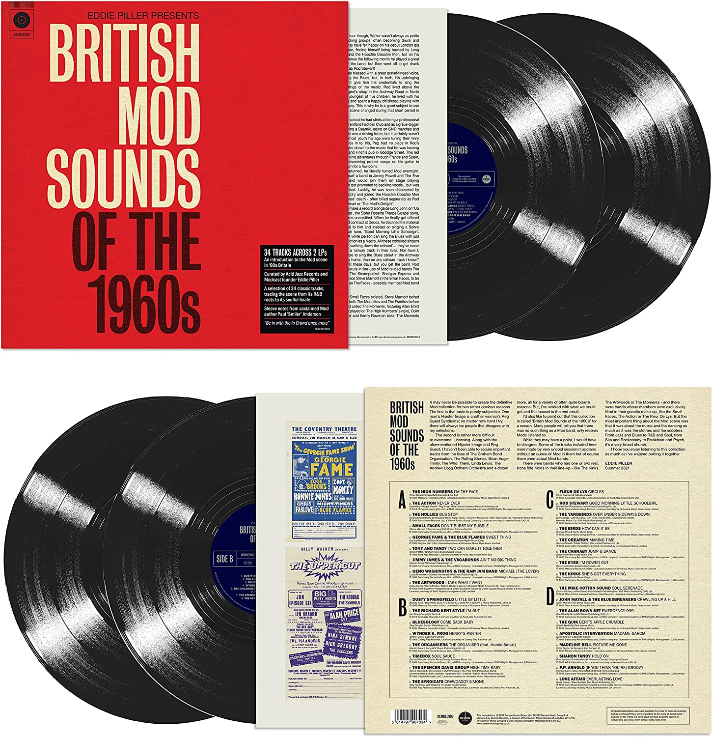 Eddie Piller Presents - British Mod Sounds of the 1960S (140G/2Lp)