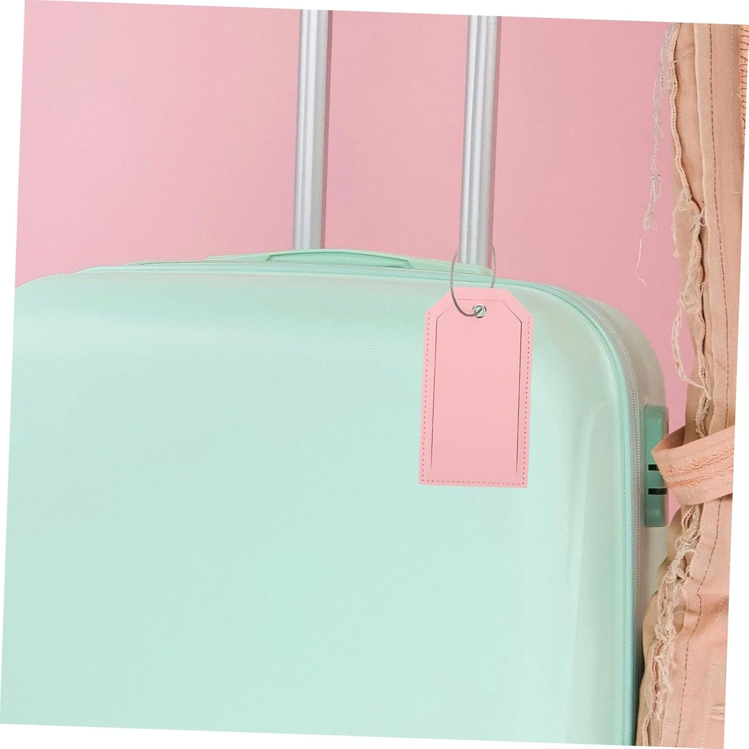 COLLBATH 2Pcs Cute Luggage Tags Holder Travel Suitcase Tags Baggage for Easy Identification image number 6