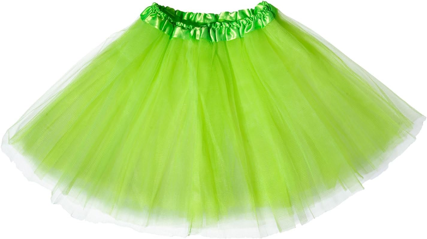 Tutus for Women and Big Girls, Green Tulle Skirts 80S Princess Dance Tutu for St.Patrick'S Day/Halloween Party Favors