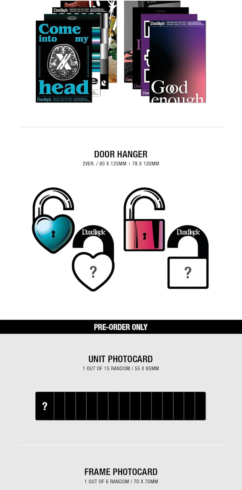 Xdinary Heroes Deadlock 3Rd Mini Album Standard Version BLUE Cover Cd+1P Poster+88P Photobook+2P Photocard+1P Folding Photocard+4P Mini Lyric Poster+1Ea Door Hanger+Tracking Sealed image number 3