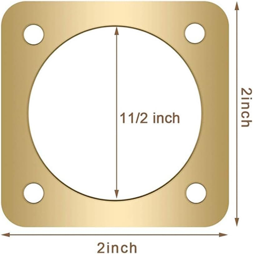 4-Piece Metal Bird House Guard Set &ndash; Durable Copper & Steel Hole Protectors for Bluebird, Sparrow & Small Bird Houses &ndash; Easy Install, Weather-Resistant (Gold, 1/4 Inch) image number 4